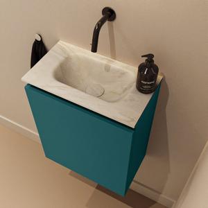 Toiletmeubel Mondiaz Ture Dlux | 40 cm | Meubelkleur Smag | Eden wastafel Ostra Midden | Zonder kraangat