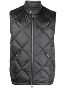 Moncler gilet matelassé Neste à patch logo - Gris