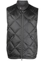 Moncler gilet matelassé Neste à patch logo - Gris - thumbnail