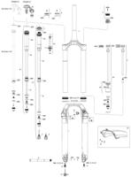 ROCKSHOX verende voorvork "lyrik select rc" 27,5" boost susp.fork rs lyrik ult. 27,5" boost 140mm black