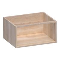 Brauer Flourish - Bijkast - 60 cm - met 1 Opbergvak - Lamellen Eiken Wit