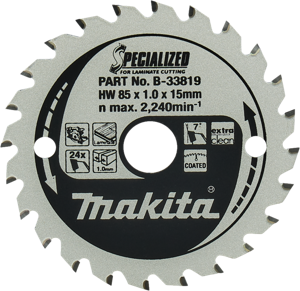 Makita Cirkelzaagblad Laminaat Specialized 85x15x1,0 24T