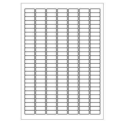 A4 etiketten 25,4 x 10 mm wit 100 vel Sorex