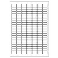 A4 etiketten 25,4 x 10 mm wit 100 vel Sorex