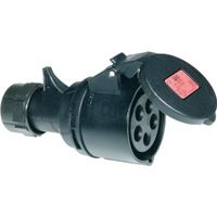 32A krachtstoom contrastekker 5 polig zwart 400V met trekontlasting vernikkelde contacten theater 32A krachtstoom contrastekker 5 polig zwart 400V met trekontlasting vernikkelde contacten theater