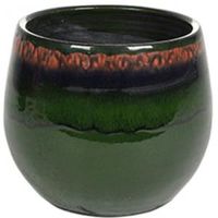 Pot Charlotte green bloempot binnen 15 cm - thumbnail