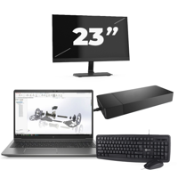 HP ZBook Power G8 - Intel Core i7-11e Generatie - 15 inch - 16GB RAM - 256GB SSD - Windows 11 + 1x 23 inch Monitor