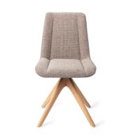 Jesper Home Umedo eetkamerstoel Grainy Greige revolve oak natural