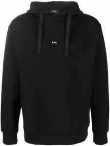 A.P.C. hoodie Larry à logo imprimé - Noir