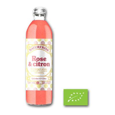 Naturfrisk - Cordial Rose & Lemon Bio - 12 x 500 ml