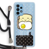 Sleep All Day: Samsung Galaxy A52 Transparant Hoesje met koord Sleep All Day: Samsung Galaxy A52 Transparant Hoesje met koord