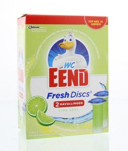 WC Eend Fresh disk lime navul 36ml (2 st)