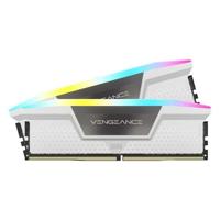 RAM-geheugen - CORSAIR - Vengeance RGB DDR5 RAM 32 GB (2x16 GB) 6000 MHz CL30 Intel XMP-compatibele iCUE - Wit