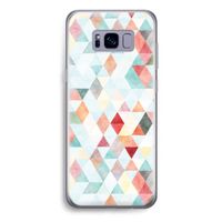 Gekleurde driehoekjes pastel: Samsung Galaxy S8 Plus Transparant Hoesje