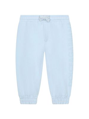 Dolce & Gabbana Kids pantalon de jogging à logo - Bleu