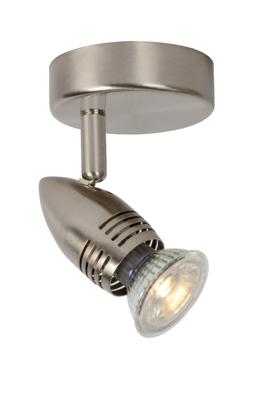 Lucide CARO-LED - Plafondspot - Ø 9 cm - LED - GU10 - 1x5W 2700K - Mat chroom Lucide CARO-LED - Plafondspot - Ø 9 cm - LED - GU10 - 1x5W 2700K - Mat chroom