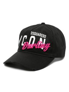 DSQUARED2 casquette à logo imprimé - Noir