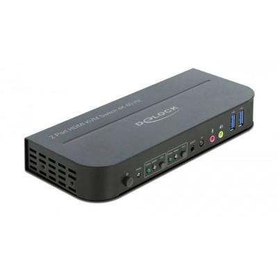 Delock 11481 HDMI-switch HDMI Besturing, Muis, Toetsenbord, Afstandsbediening 3840 x 2160 Pixel
