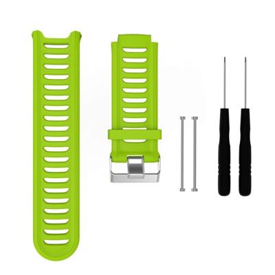 Effen kleur Silicone polsbandje voor Garmin Forerunner 910XT (groen)