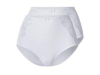 esmara Set van 2 dames slips (Wit, S (36/38))