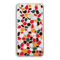 Colored Giraffe: Huawei Ascend P8 Lite (2017) Transparant Hoesje