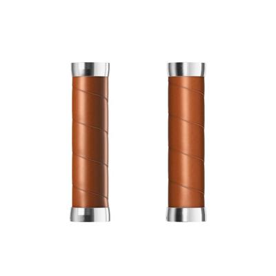 BROOKS Slender leather grips (130+130mm) - honey