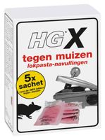 HG X lokpasta tegen muizen navul (5 Sachets)