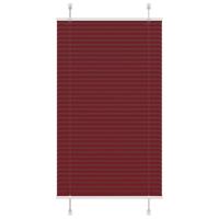 VidaXL Plissé rolgordijn 80x150 cm stofbreedte 79,4 cm bordeauxrood