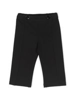 Moschino Kids pantalon chino à logo brodé - Noir