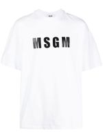 MSGM t-shirt à logo imprimé - Blanc - thumbnail