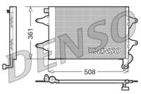 Condensor, airconditioning DENSO, u.a. für Seat, Skoda, VW