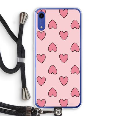 Ondersteboven verliefd: Honor Play 8A Transparant Hoesje met koord
