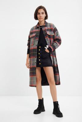 Geruite shacket - BLACK - L