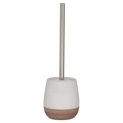 Toiletborstel met houder vrijstaand Sealskin Braid Zand