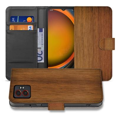 Donker Hout Samsung Galaxy Xcover 7 Pro | Book Case