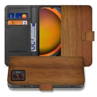 Donker Hout Samsung Galaxy Xcover 7 Pro | Book Case