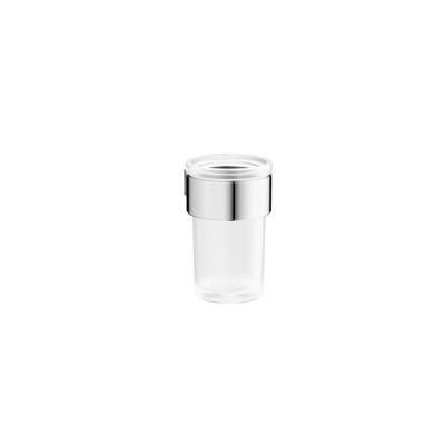 Crosswater Velo Bekerhouder - 11x8.4x6.9cm - met beker - chroom VE003C