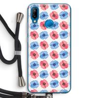 Klaproosjes: Huawei P20 Lite Transparant Hoesje met koord