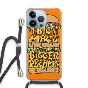 Big Macs Bigger Dreams: iPhone 13 Pro Transparant Hoesje met koord