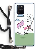 Unicorn: Samsung Galaxy Note 10 Lite Transparant Hoesje met koord