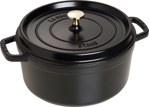 Staub Ronde Stoof-/Braadpan 24 cm Zwart