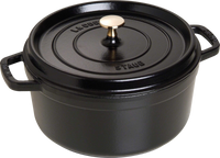 Staub Ronde Stoof-/Braadpan 24 cm Zwart - thumbnail