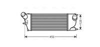 Intercooler, inlaatluchtkoeler PEA4345 - thumbnail