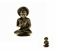 Minibeeldje Boeddha Wijsheid Vairochana Messing - thumbnail