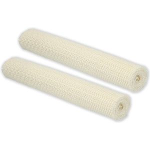 2x Non Slip Gripmat – Wit – 30x150cm Niet Klevende Antislipmat Gaas Patroon voor Bureaus en Keukenlades