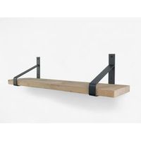 Steigerhout wandplank gebruikt 110 x 20 cm inclusief plankdragers