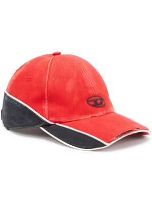 Diesel casquette à logo brodé - Rouge
