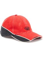 Diesel casquette à logo brodé - Rouge - thumbnail