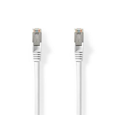 Nedis Cat 8.1 Netwerkkabel | S/FTP | RJ45 Male | RJ45 Male | 20.0 m | Rond | LSZH | Wit | Label - CCGL85520WT200