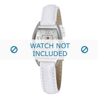 Tommy Hilfiger horlogeband TH-48-3-14-0712 - TH679300951 / 1780761 Leder Wit 12mm + wit stiksel Tommy Hilfiger horlogeband TH-48-3-14-0712 - TH679300951 / 1780761 Leder Wit 12mm + wit stiksel
